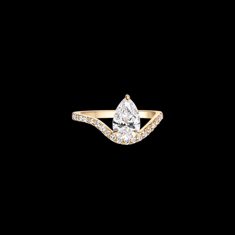 Ring Loyal.e Paris | 1Ct Pear Wave Ring