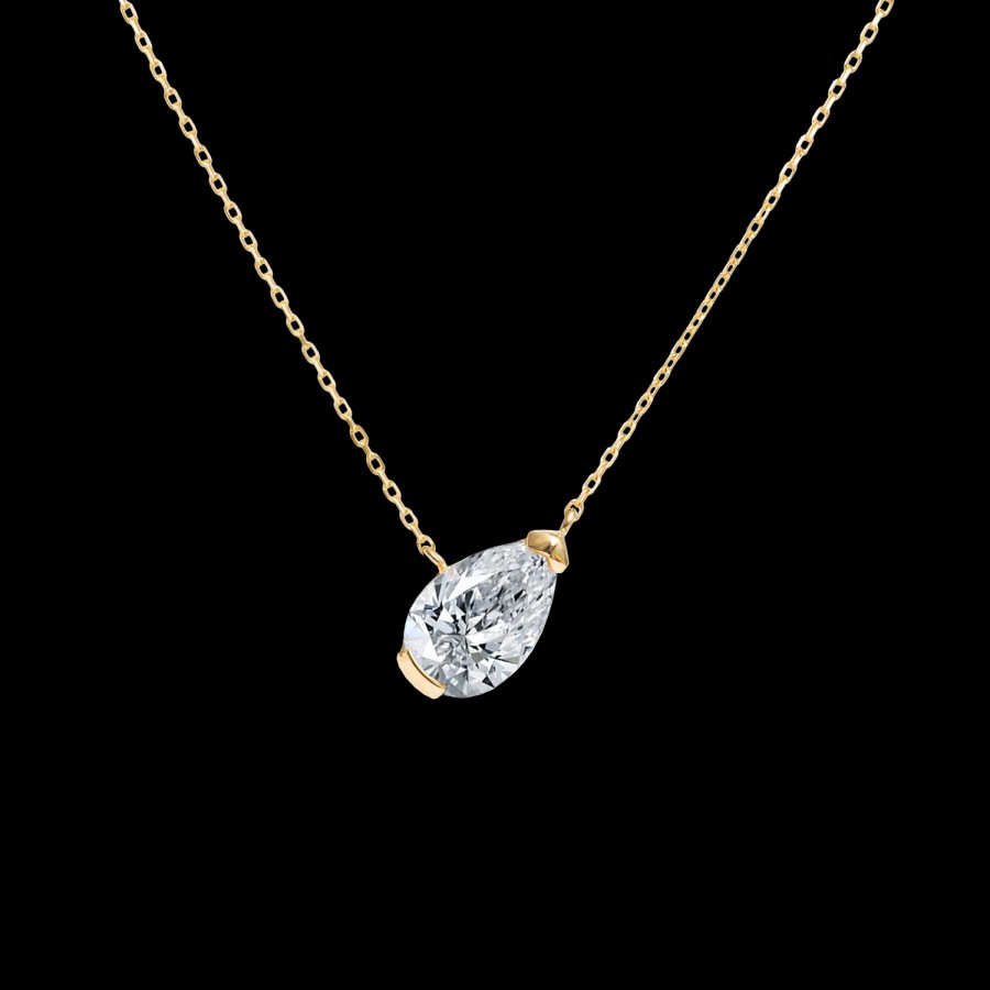 Necklace Loyal.e Paris | Facet 1Ct Pear Necklace