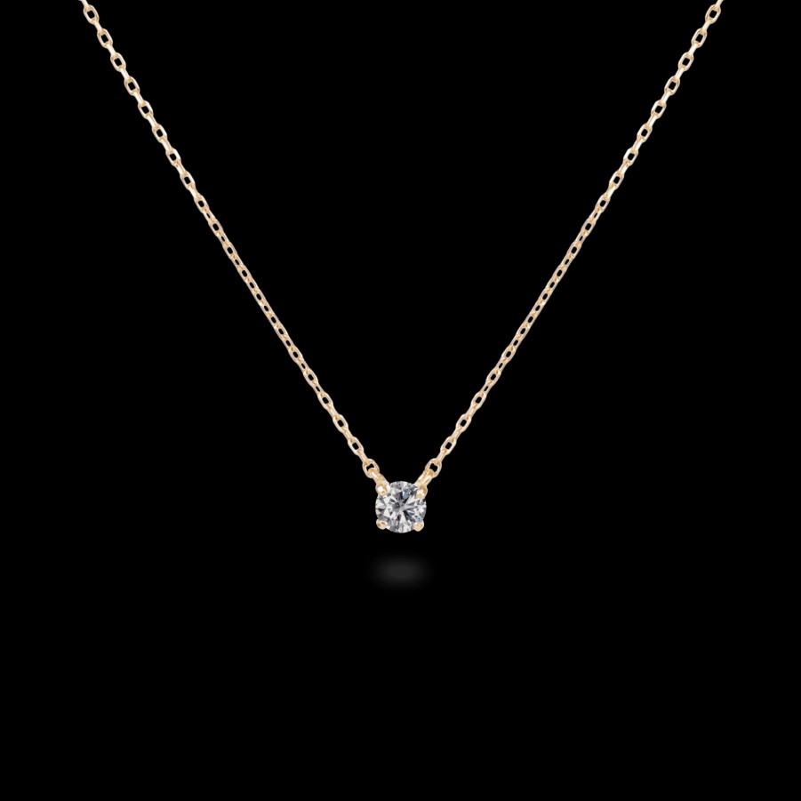 Necklace Loyal.e Paris | 0.1Ct Solitaire Diamond Necklace