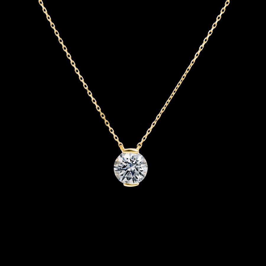 Necklace Loyal.e Paris | Facet 1Ct Round Necklace