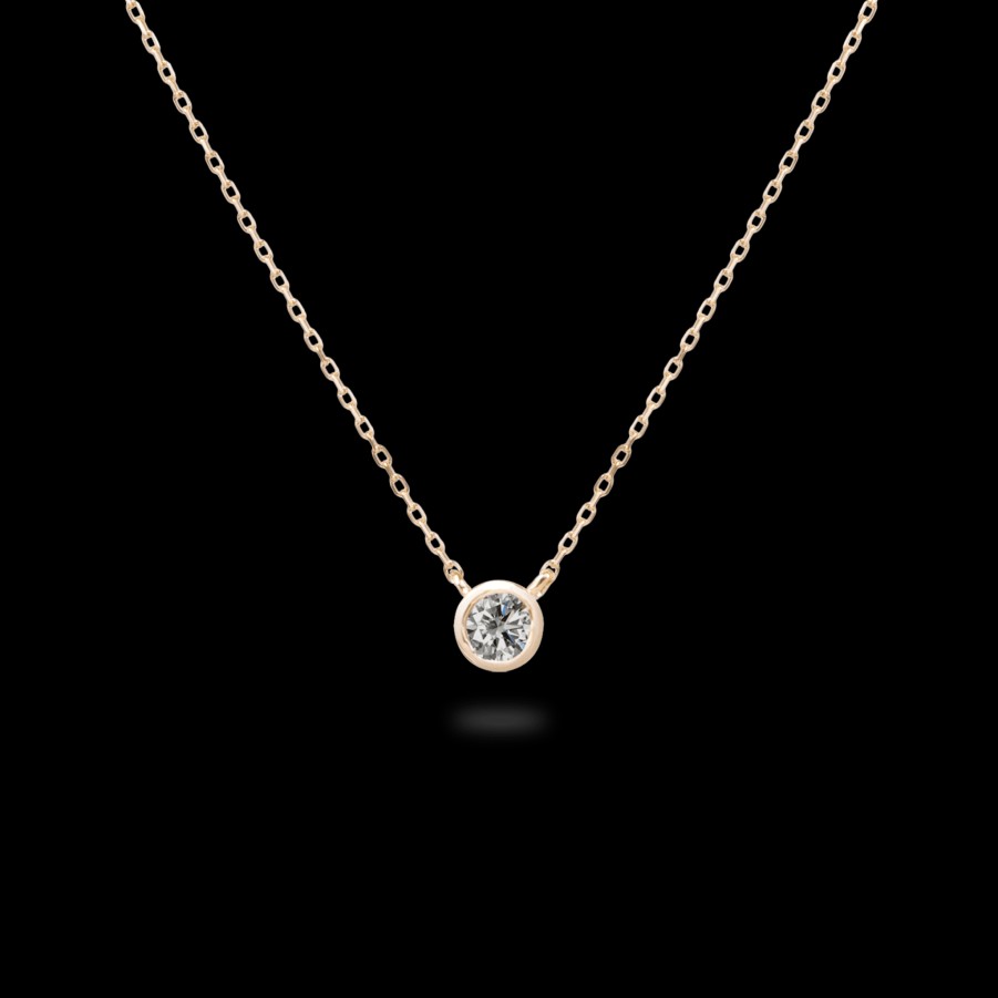 Necklace Loyal.e Paris | 0.3Ct Bezel Diamond Necklace