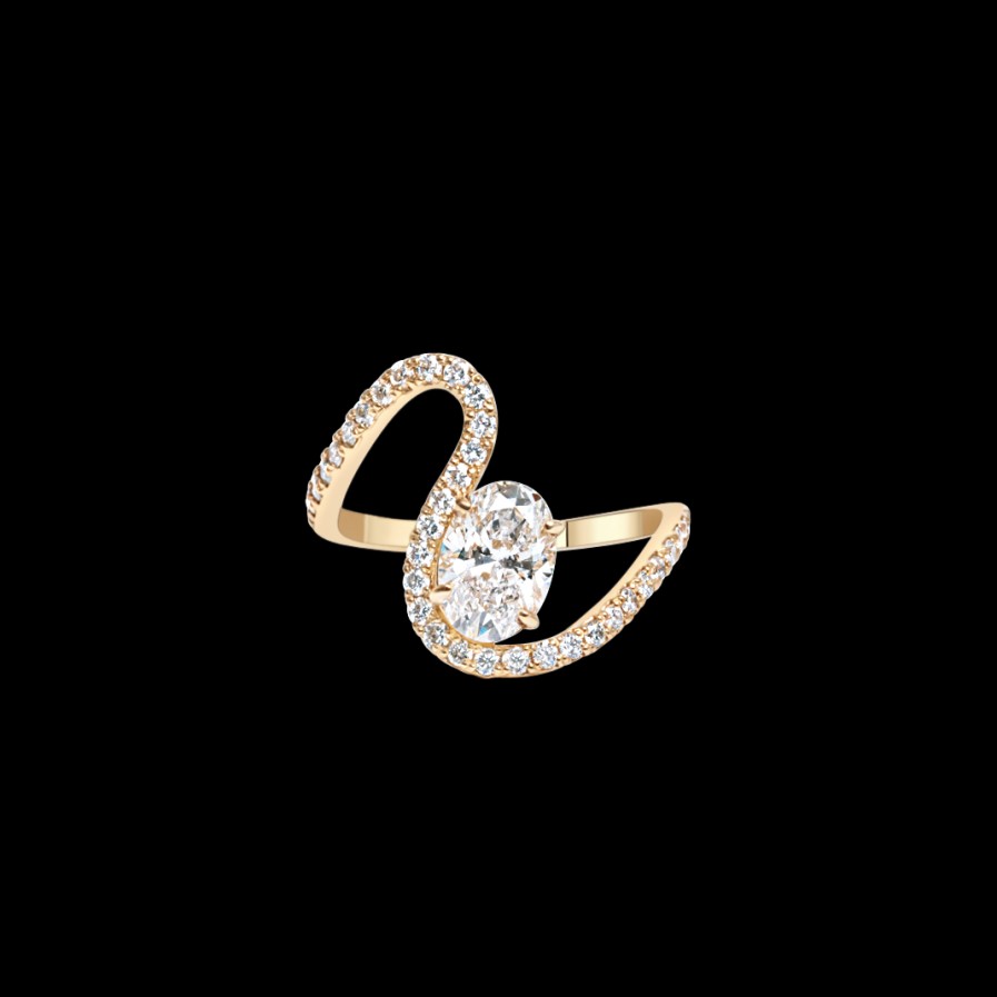 Ring Loyal.e Paris | Massive 1Ct Oval Wave Ring