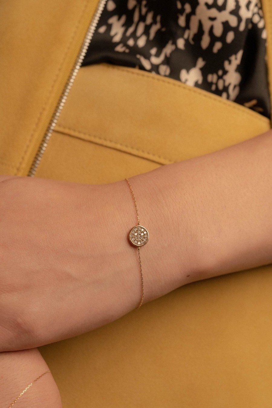 Bracelet Loyal.e Paris | Pave Disk Bracelet