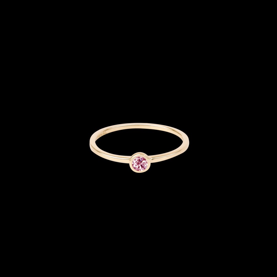 Ring Loyal.e Paris | 0.1Ct Bezel Pink Diamond Ring