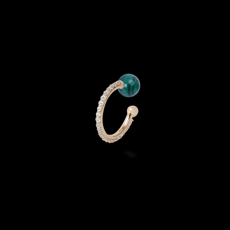 Ear Cuff Loyal.e Paris | Ball Ear Cuff [Malachite]