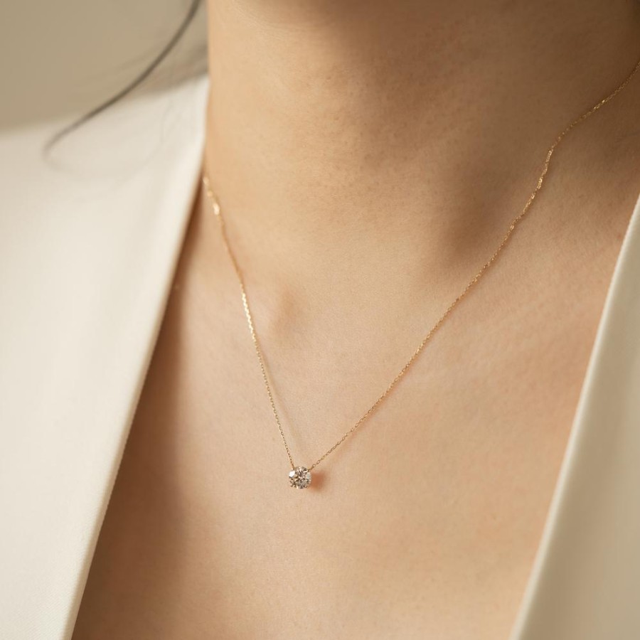 Necklace Loyal.e Paris | 0.5Ct Solitaire Diamond Necklace