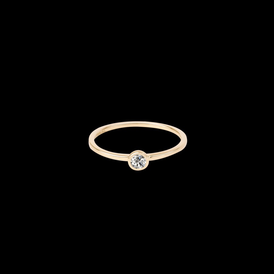 Ring Loyal.e Paris | 0.1Ct Bezel Diamond Ring