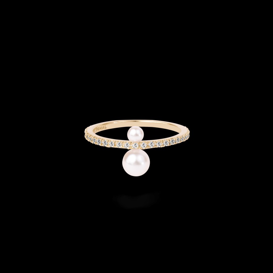 Ring Loyal.e Paris | Twin Pearl Pave Ring