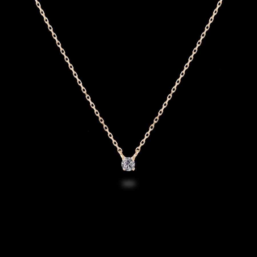 Necklace Loyal.e Paris | 0.05Ct Solitaire Diamond Necklace