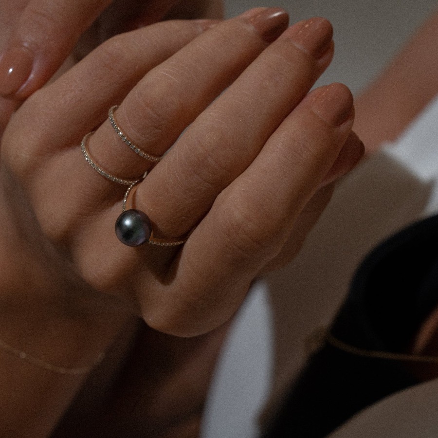 Ring Loyal.e Paris | Black Pearl Oval Ring