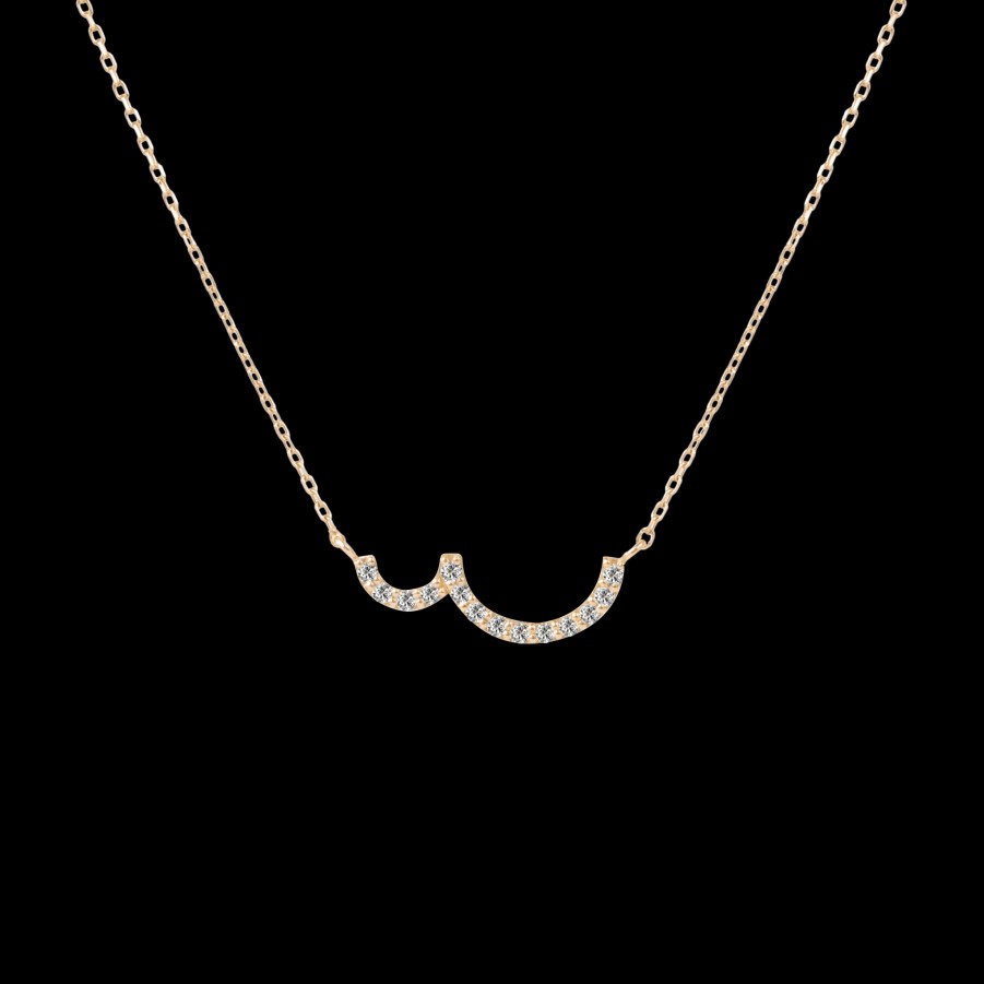 Necklace Loyal.e Paris | Pave Double Curve Necklace