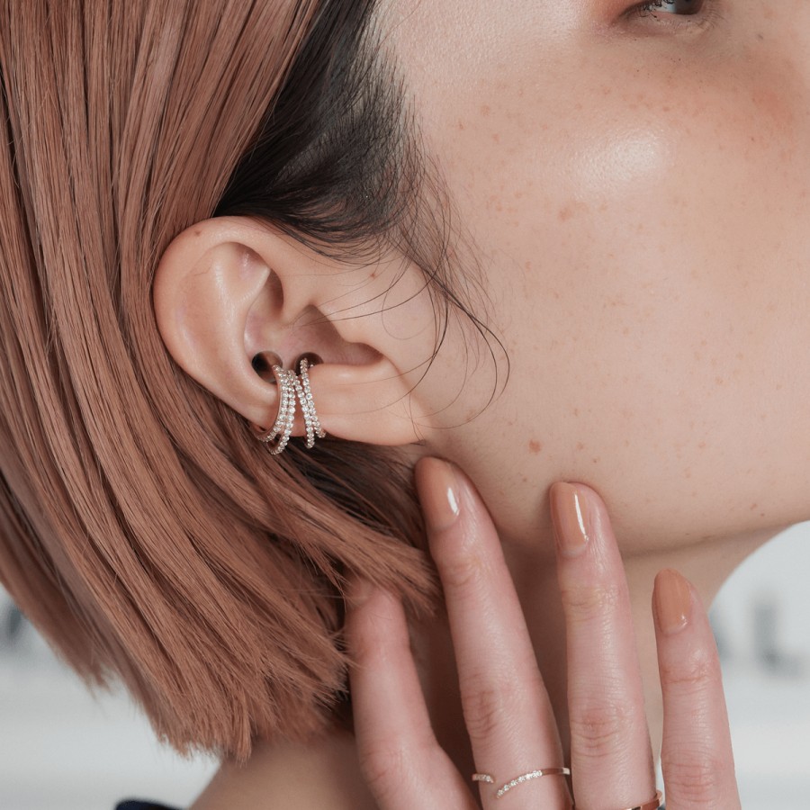 Ear Cuff Loyal.e Paris | Ball Ear Cuff [Tiger Eye]