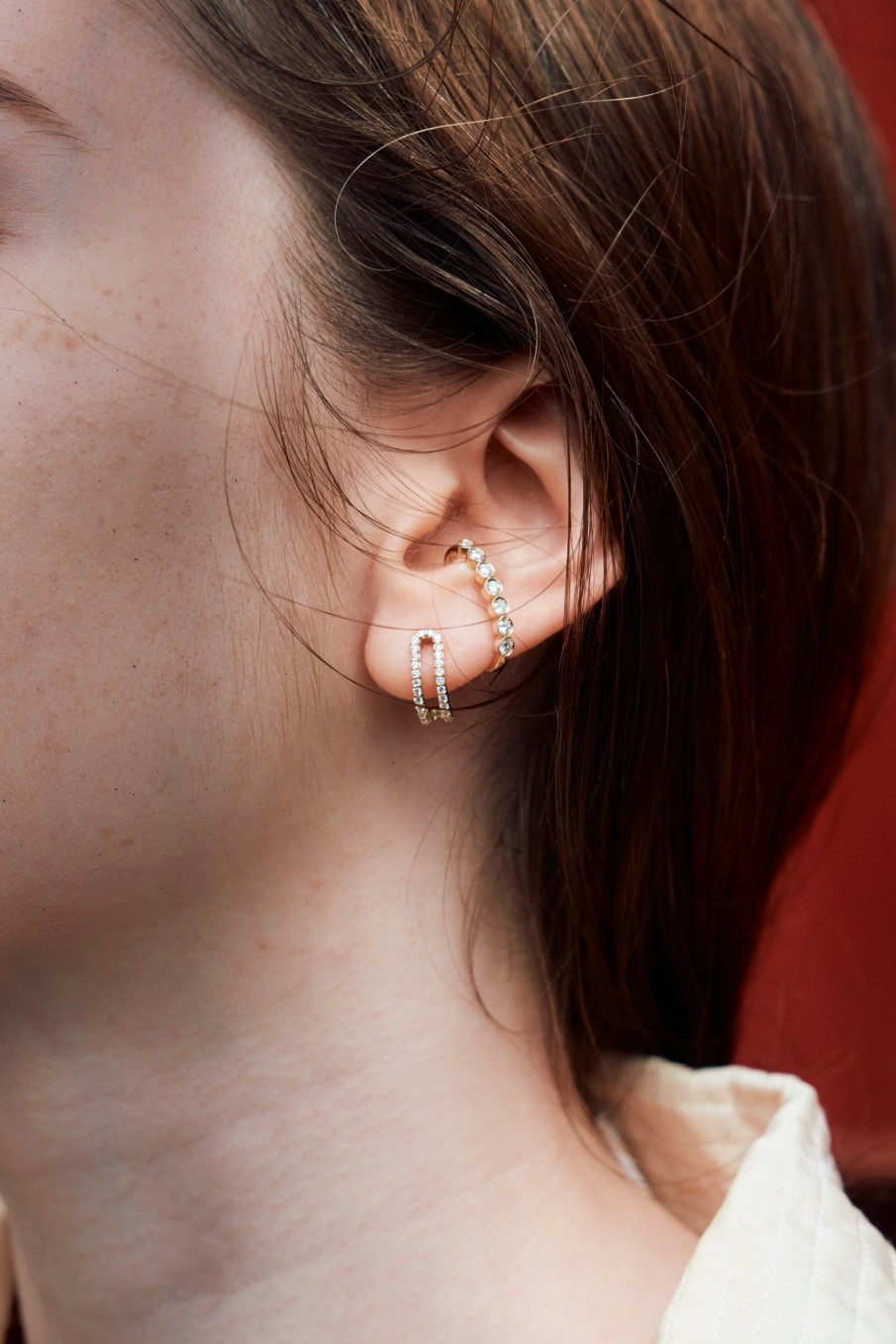 Pierced Earrings Loyal.e Paris | Double Lift Earring